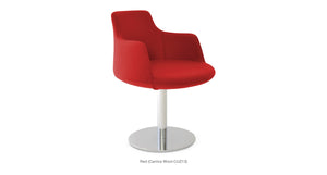 Dervish Round Swivel Chair - comfortable seating for dining and office spaces | Image 10 | InSTYLE Home & Rugs