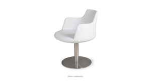 Dervish Round Swivel Chair - comfortable seating for dining and office spaces | Image 15 | InSTYLE Home & Rugs