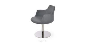 Dervish Round Swivel Chair - comfortable seating for dining and office spaces | Image 19 | InSTYLE Home & Rugs