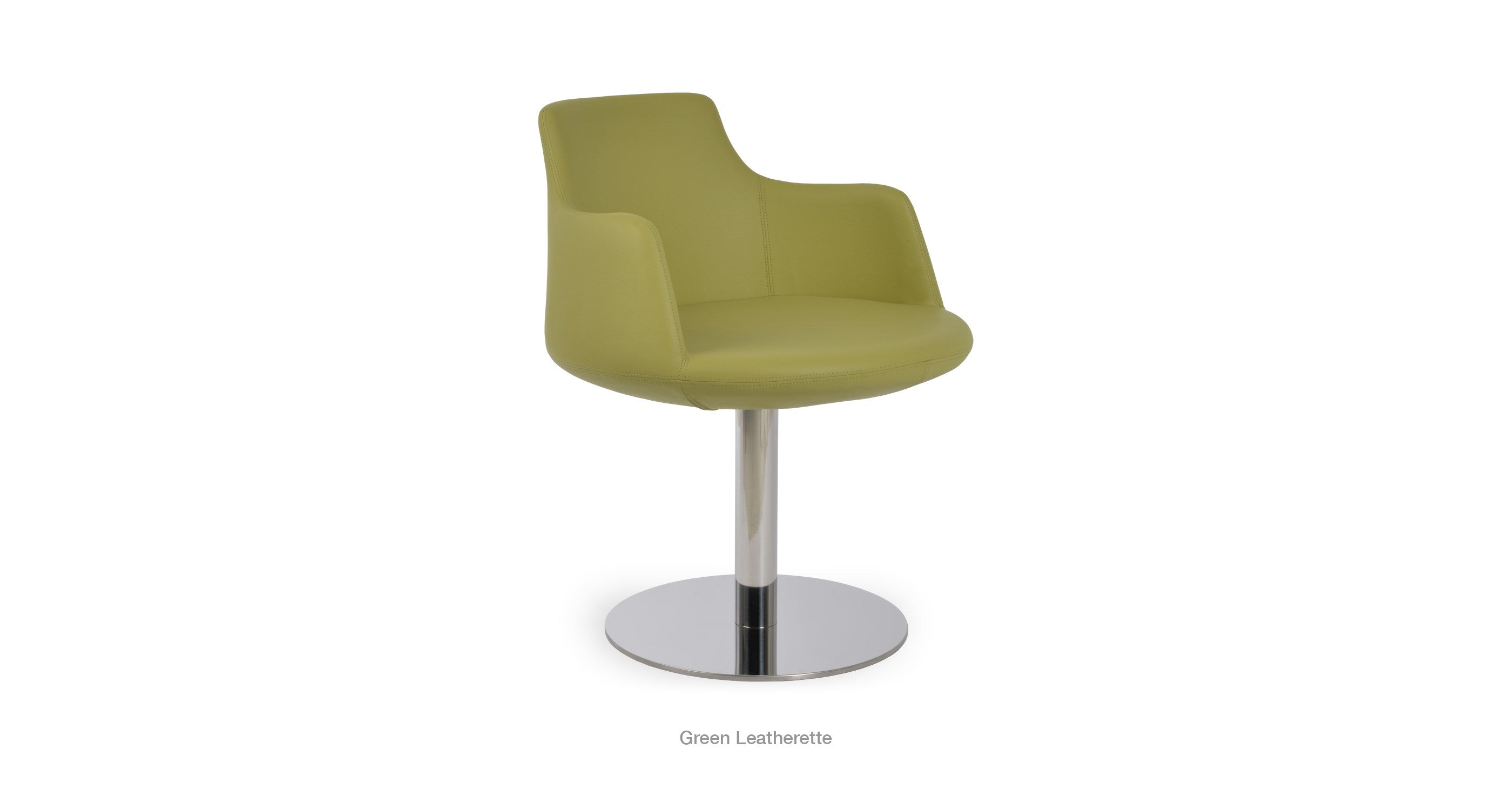 Dervish Round Swivel Chair - comfortable seating for dining and office spaces | Image 20 | InSTYLE Home & Rugs