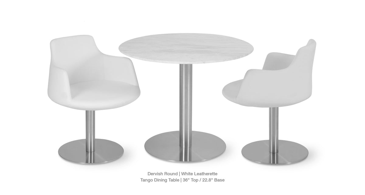Dervish Round Swivel Chair - comfortable seating for dining and office spaces | Image 24 | InSTYLE Home & Rugs
