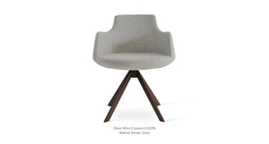 Dervish Sword Swivel Chair - comfortable seating for dining and office spaces | Image 3 | InSTYLE Home & Rugs
