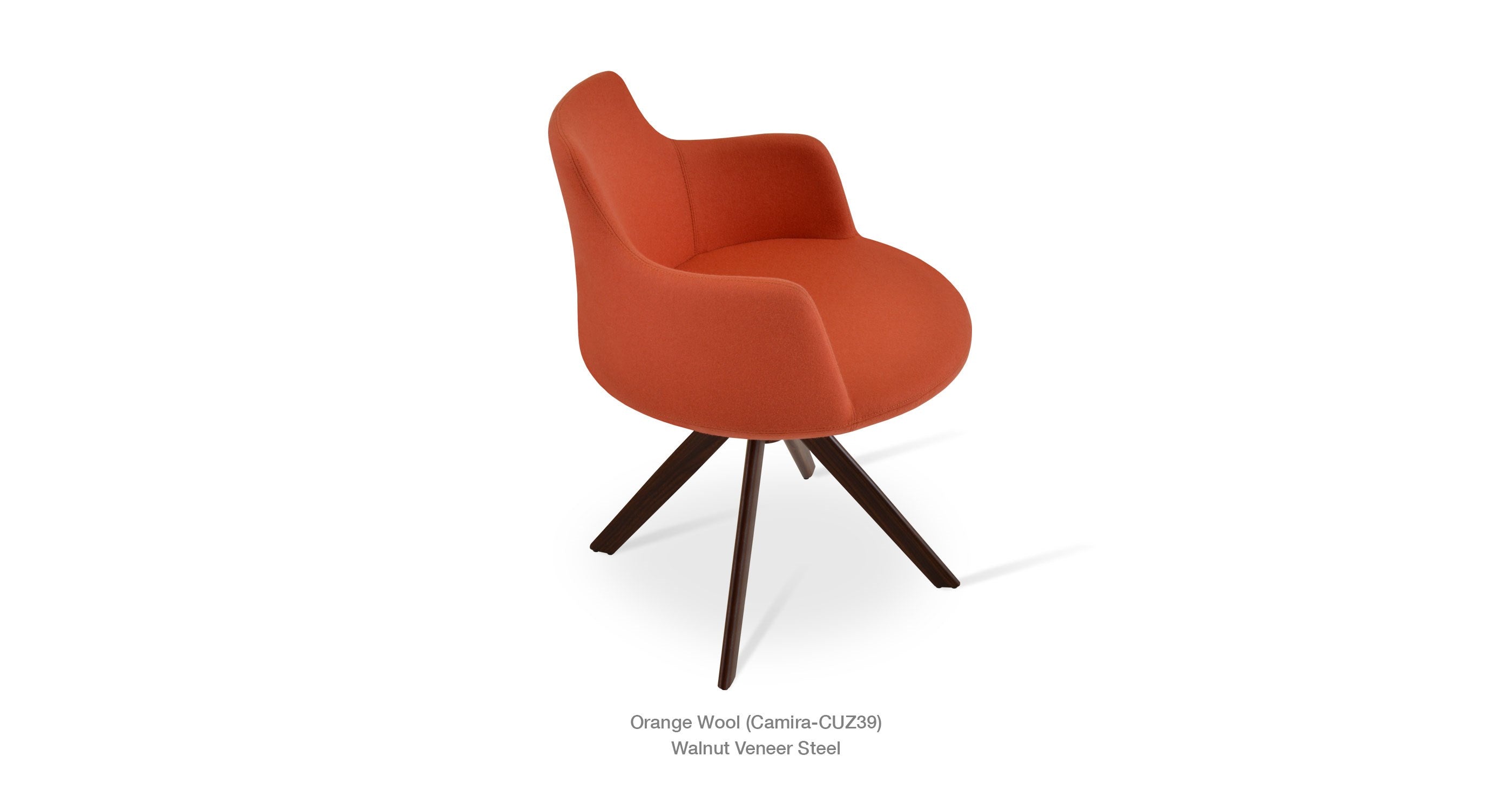 Dervish Sword Swivel Chair - comfortable seating for dining and office spaces | Image 6 | InSTYLE Home & Rugs