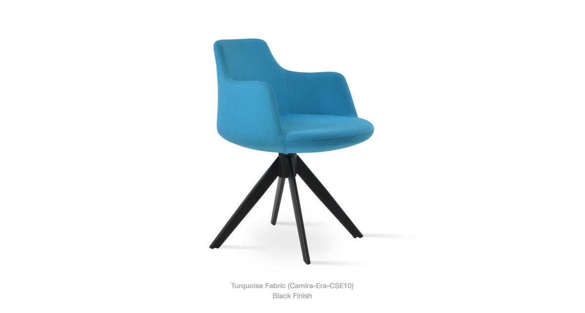 Dervish Sword Swivel Chair - comfortable seating for dining and office spaces | Image 8 | InSTYLE Home & Rugs