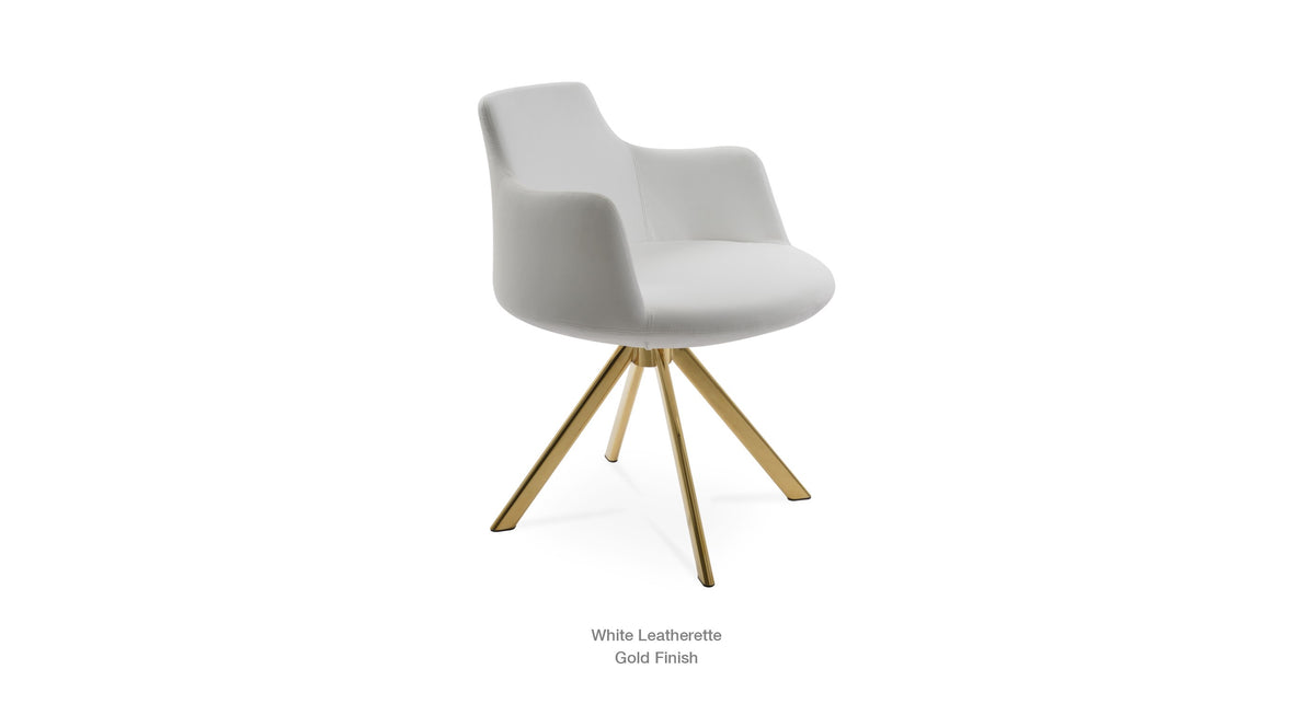 Dervish Sword Swivel Chair - comfortable seating for dining and office spaces | Image 13 | InSTYLE Home & Rugs