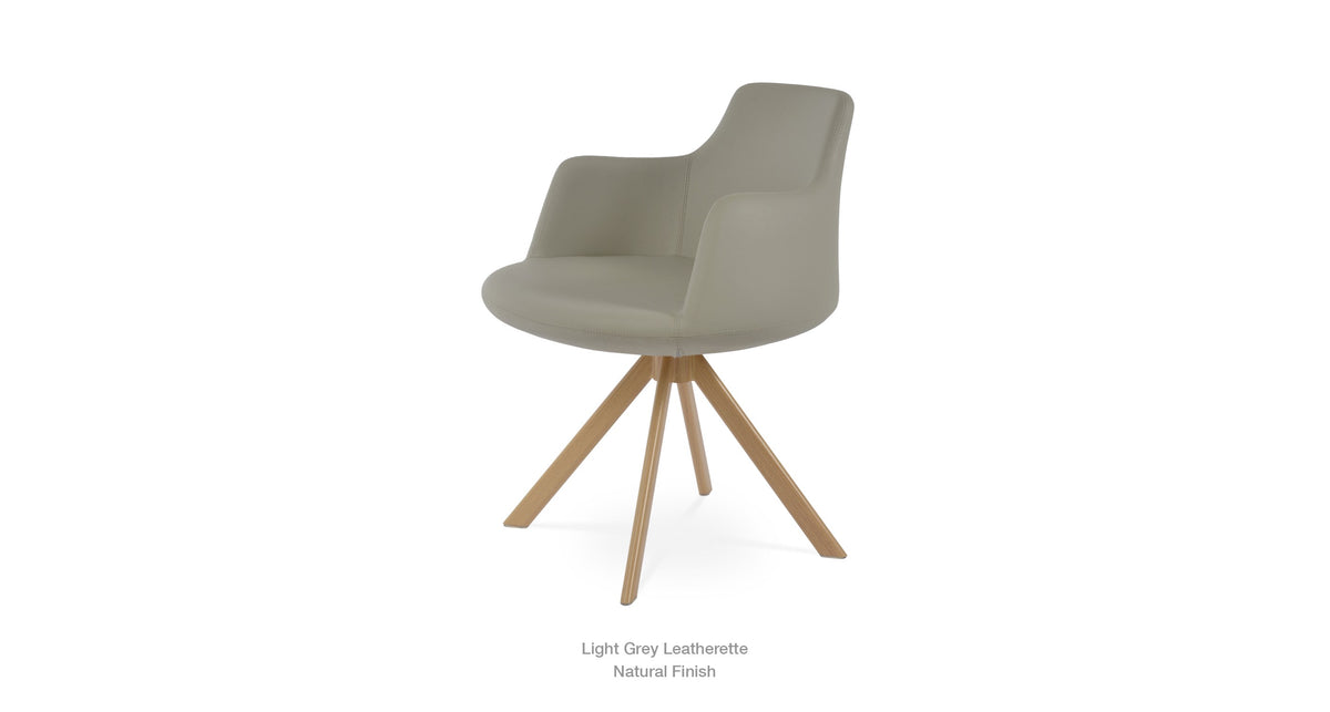 Dervish Sword Swivel Chair - comfortable seating for dining and office spaces | Image 17 | InSTYLE Home & Rugs