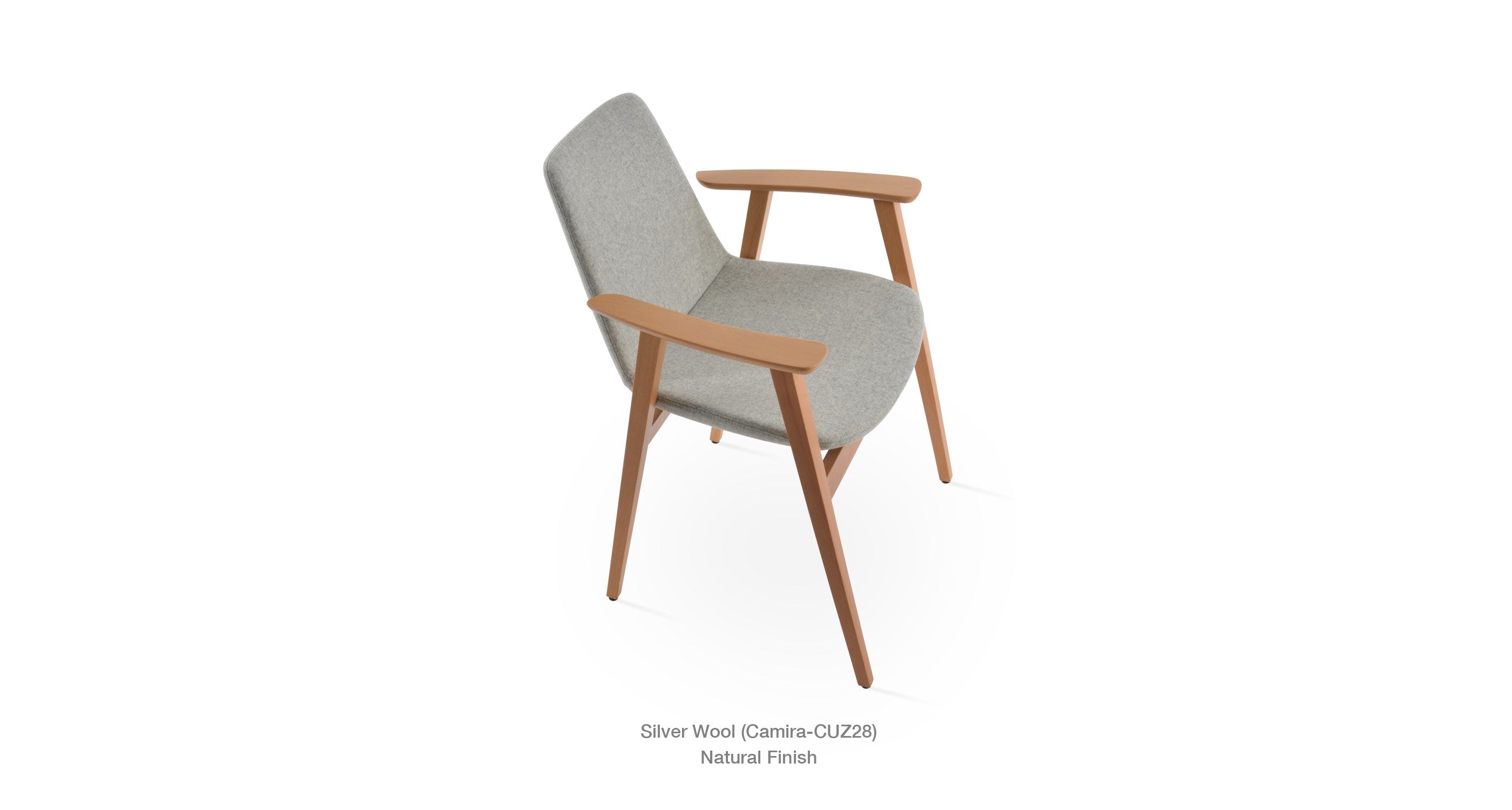 Eiffel Guest Armchair - upholstered armchair with padded comfort | Image 4 | InSTYLE Home & Rugs