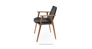 Eiffel Guest Armchair - upholstered armchair with padded comfort | Image 12 | InSTYLE Home & Rugs