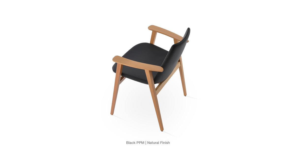 Eiffel Guest Armchair - upholstered armchair with padded comfort | Image 13 | InSTYLE Home & Rugs