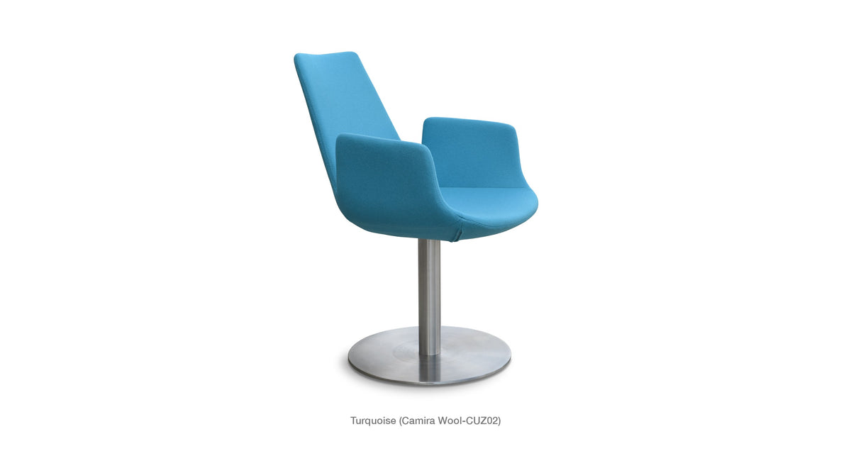 Eiffel Arm Round Chair - durable construction for long-lasting use | Image 19 | InSTYLE Home & Rugs