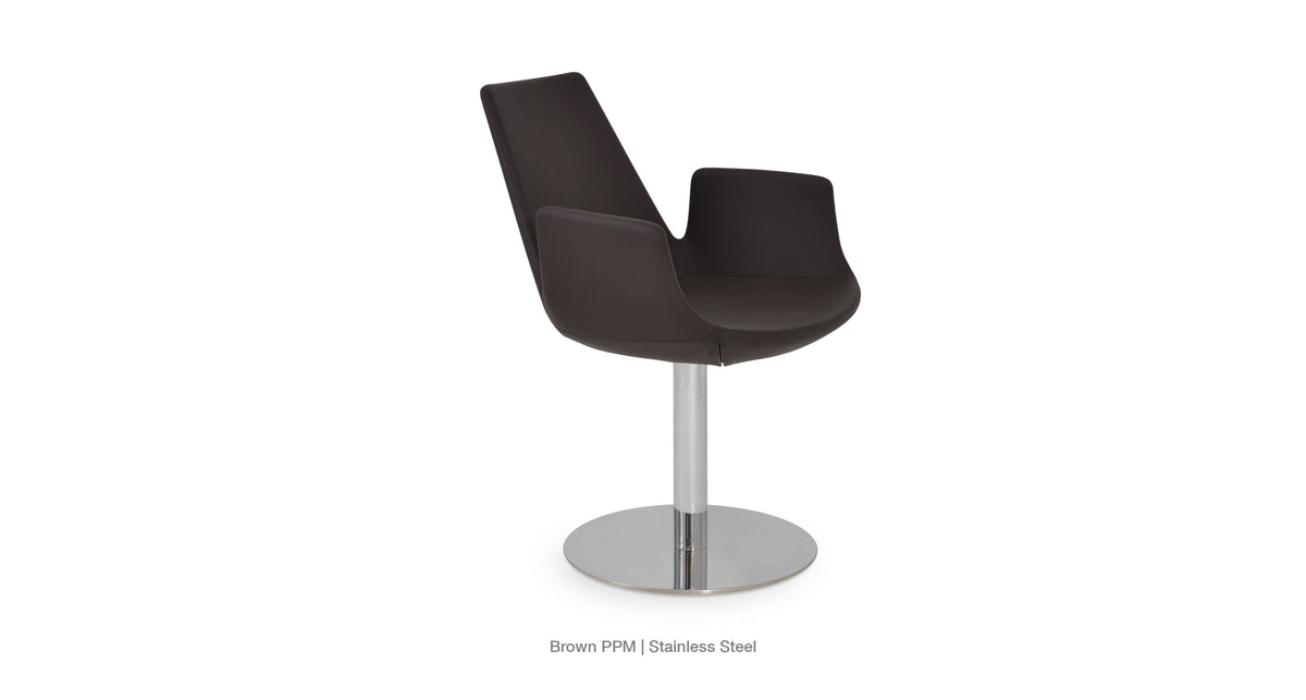 Eiffel Arm Round Chair - durable construction for long-lasting use | Image 25 | InSTYLE Home & Rugs