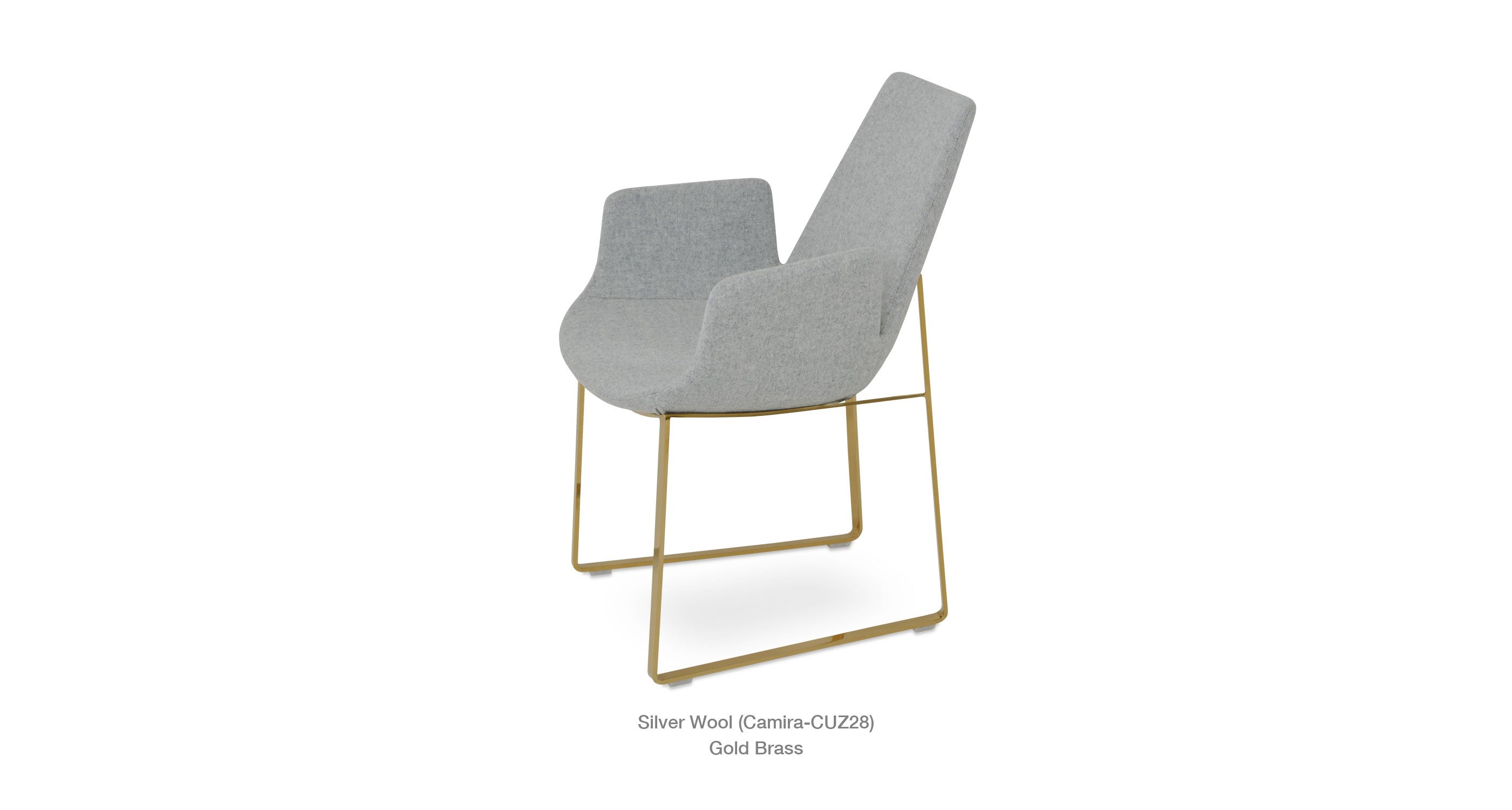 Eiffel Arm Sled Chair - comfortable dining experience | Image 4 | InSTYLE Home & Rugs