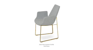 Eiffel Arm Sled Chair - comfortable dining experience | Image 4 | InSTYLE Home & Rugs