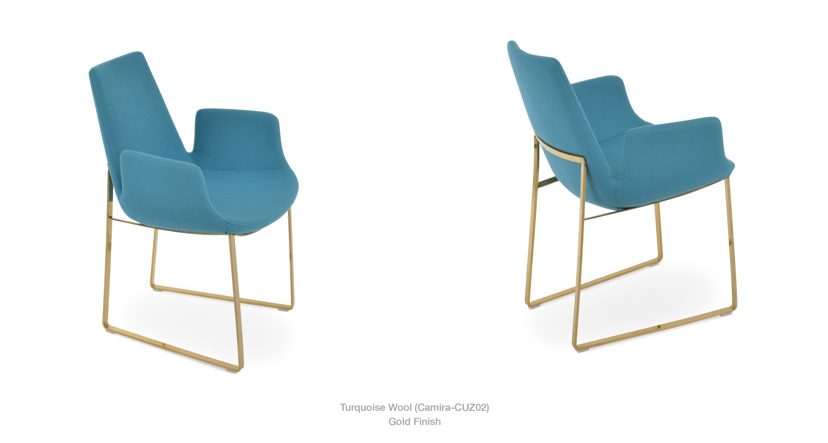 Eiffel Arm Sled Chair - comfortable dining experience | Image 5 | InSTYLE Home & Rugs