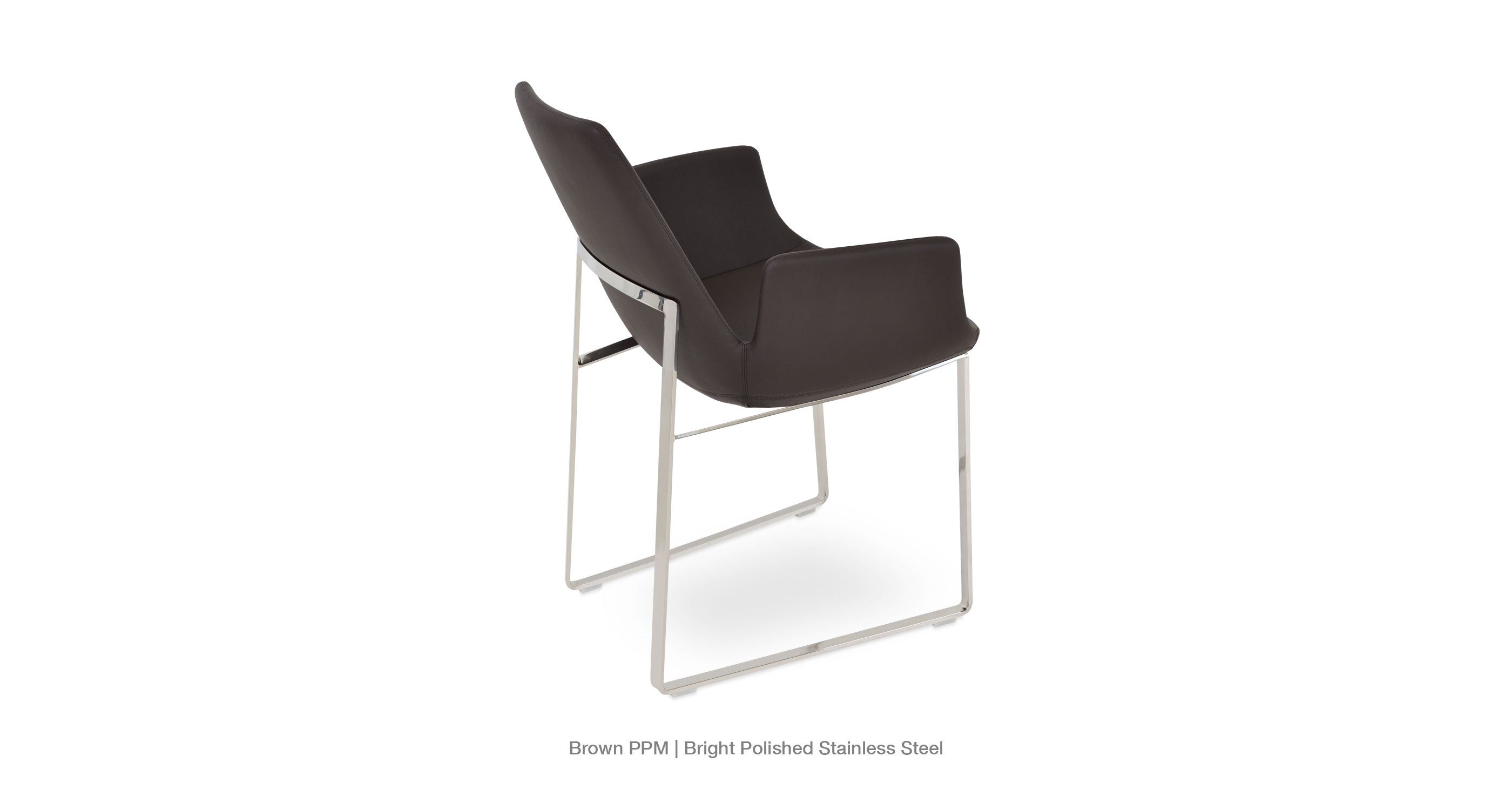 Eiffel Arm Sled Chair - comfortable dining experience | Image 9 | InSTYLE Home & Rugs