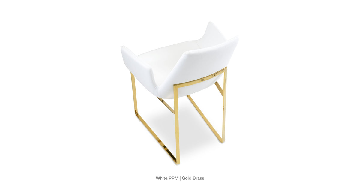Eiffel Arm Sled Chair - comfortable dining experience | Image 10 | InSTYLE Home & Rugs