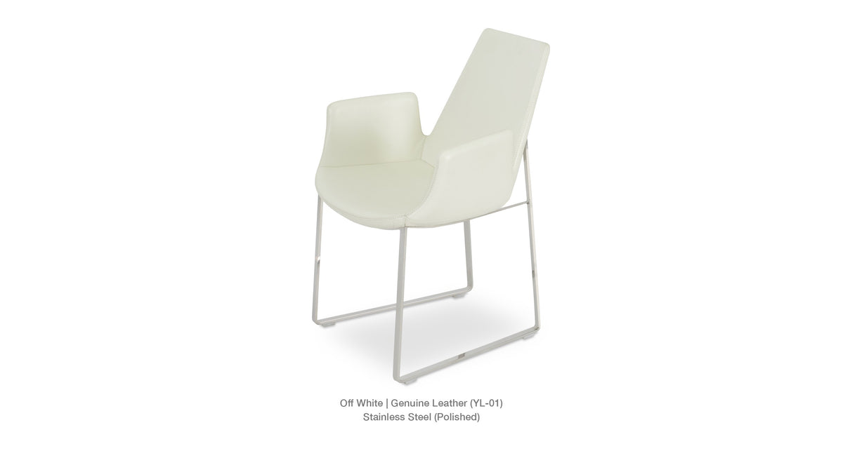 Eiffel Arm Sled Chair - comfortable dining experience | Image 12 | InSTYLE Home & Rugs