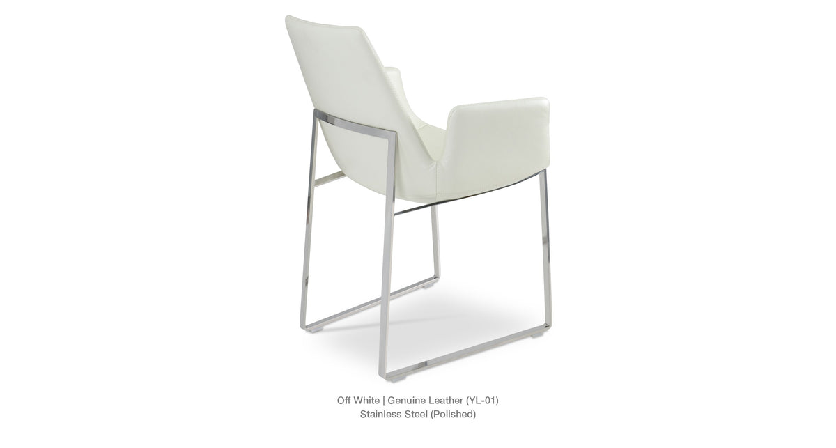 Eiffel Arm Sled Chair - comfortable dining experience | Image 13 | InSTYLE Home & Rugs