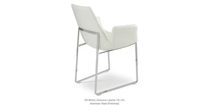 Eiffel Arm Sled Chair - comfortable dining experience | Image 13 | InSTYLE Home & Rugs