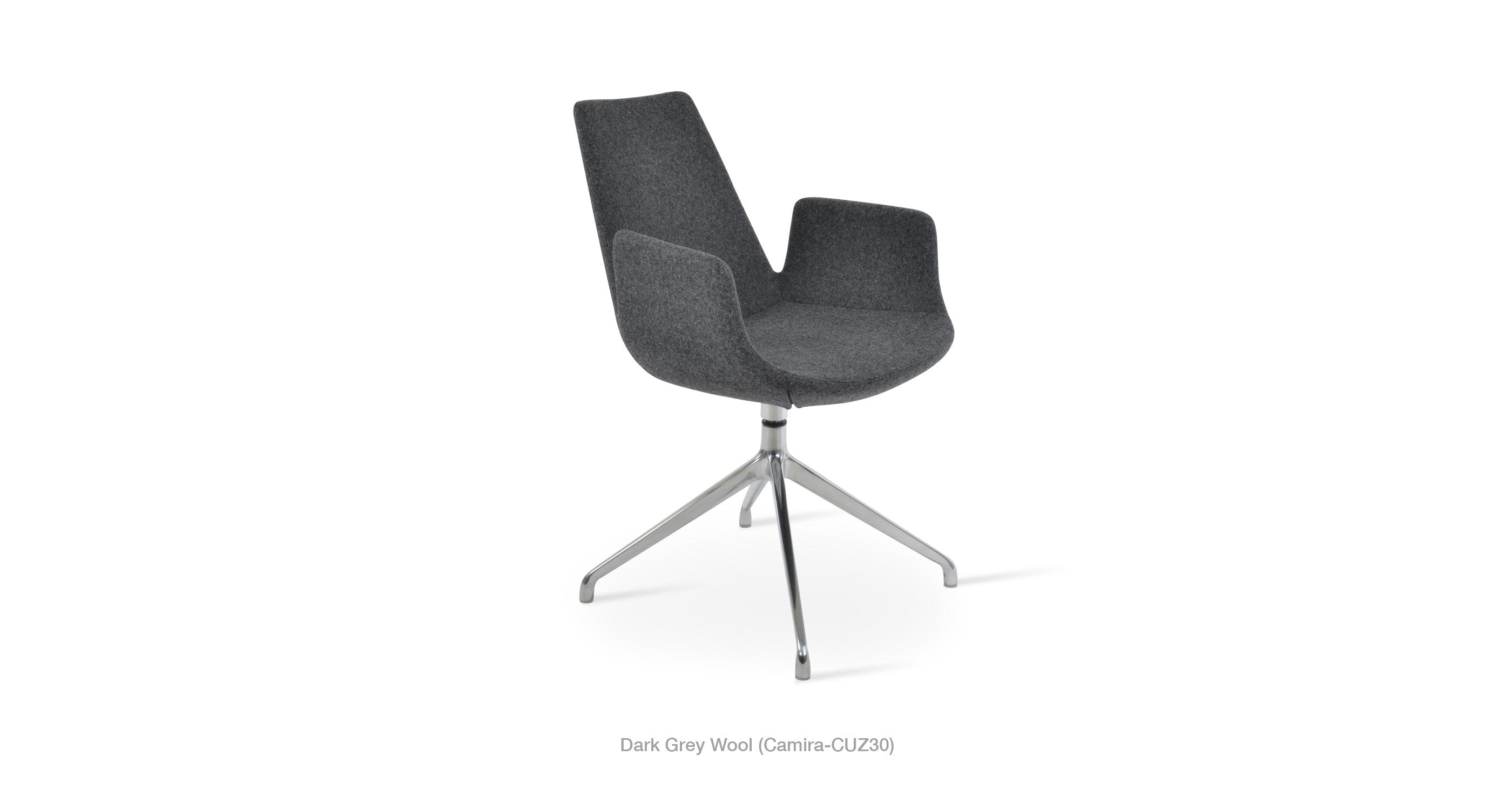 Eiffel Arm Spider Swivel Chair - comfortable seating for dining and office spaces | Image 3 | InSTYLE Home & Rugs
