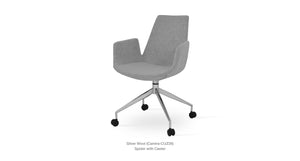 Eiffel Arm Spider Swivel Chair - comfortable seating for dining and office spaces | Image 5 | InSTYLE Home & Rugs