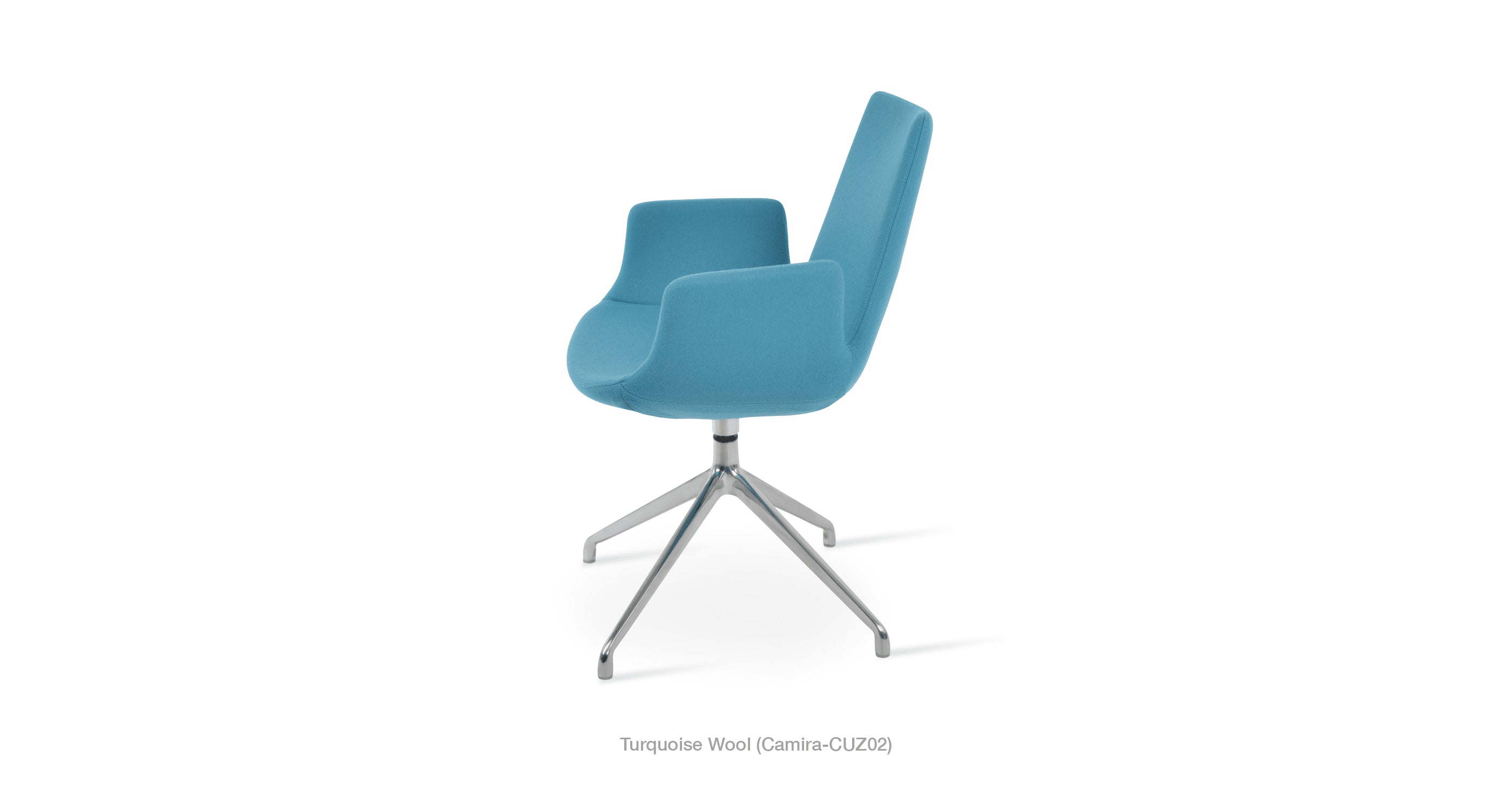 Eiffel Arm Spider Swivel Chair - comfortable seating for dining and office spaces | Image 6 | InSTYLE Home & Rugs