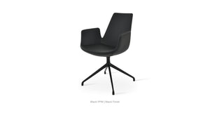 Eiffel Arm Spider Swivel Chair - comfortable seating for dining and office spaces | Image 9 | InSTYLE Home & Rugs