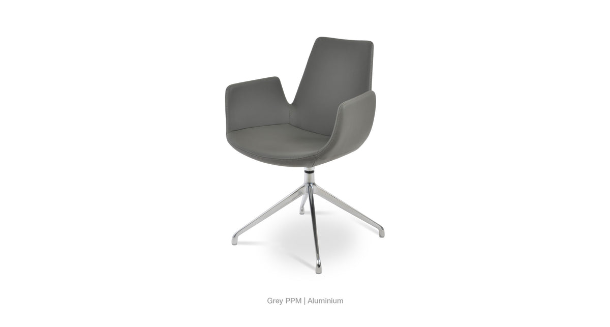 Eiffel Arm Spider Swivel Chair - comfortable seating for dining and office spaces | Image 16 | InSTYLE Home & Rugs