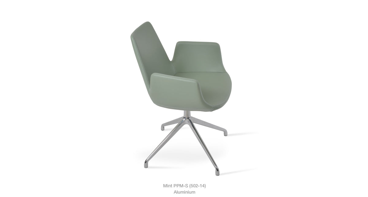 Eiffel Arm Spider Swivel Chair - comfortable seating for dining and office spaces | Image 19 | InSTYLE Home & Rugs