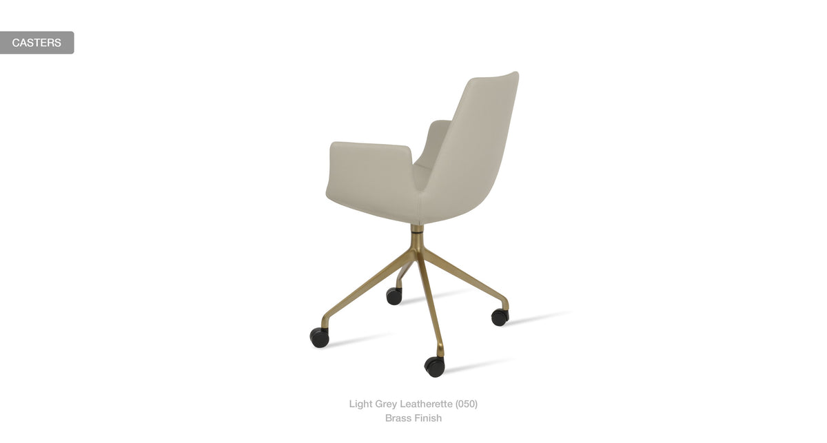 Eiffel Arm Spider Swivel Chair - comfortable seating for dining and office spaces | Image 24 | InSTYLE Home & Rugs