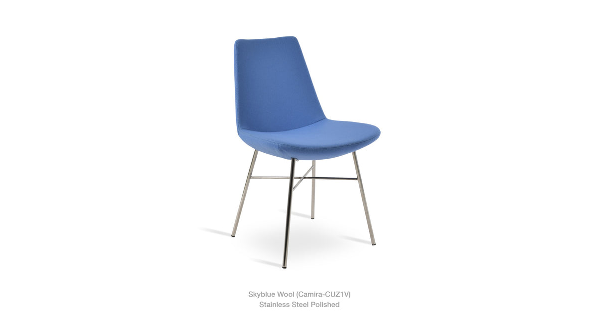 Eiffel Cross Chair - durable construction for long-lasting use | Image 3 | InSTYLE Home & Rugs