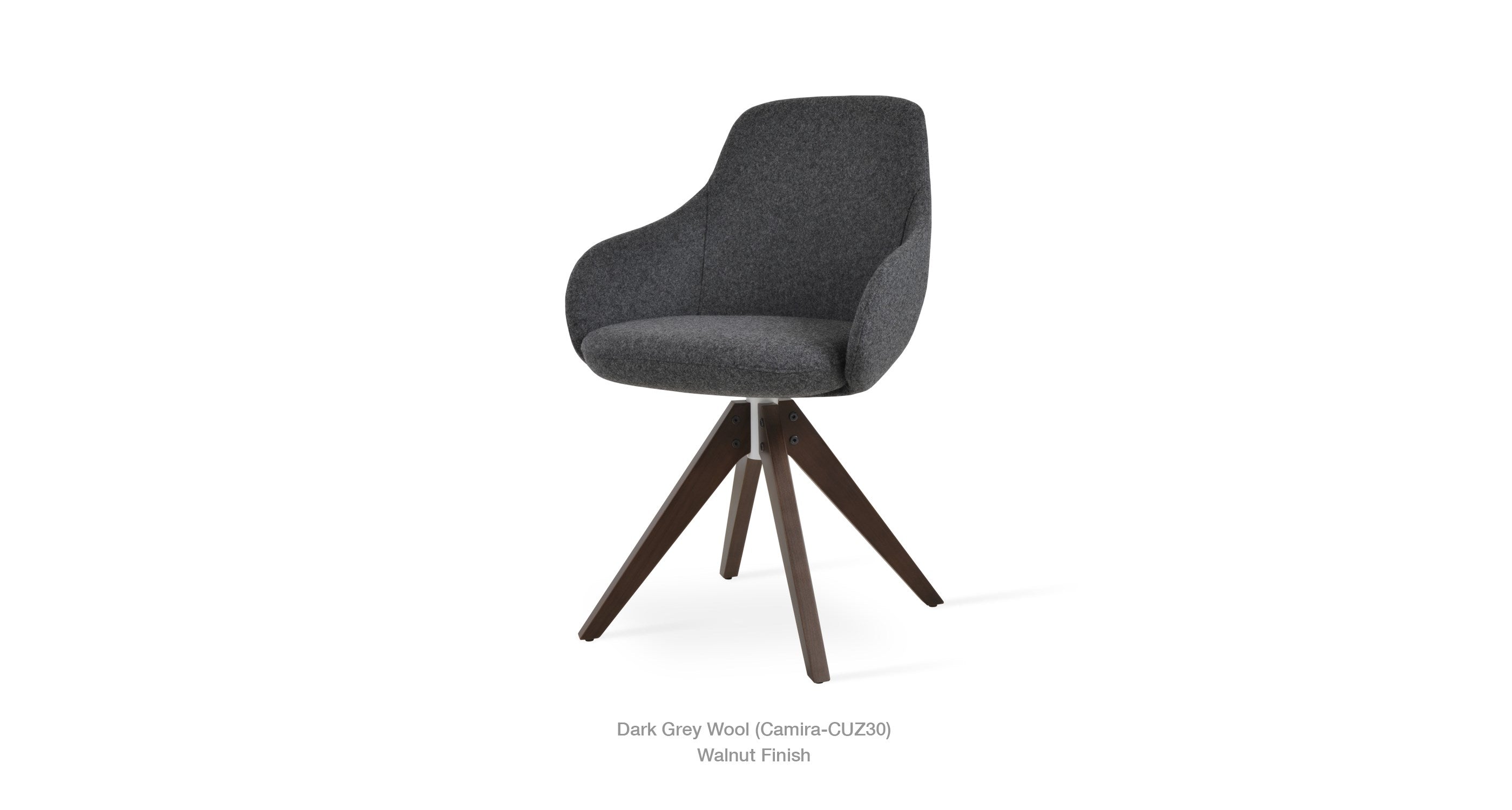 Gazel Arm Pyramid Swivel Chair - comfortable seating for dining and office spaces | Image 3 | InSTYLE Home & Rugs