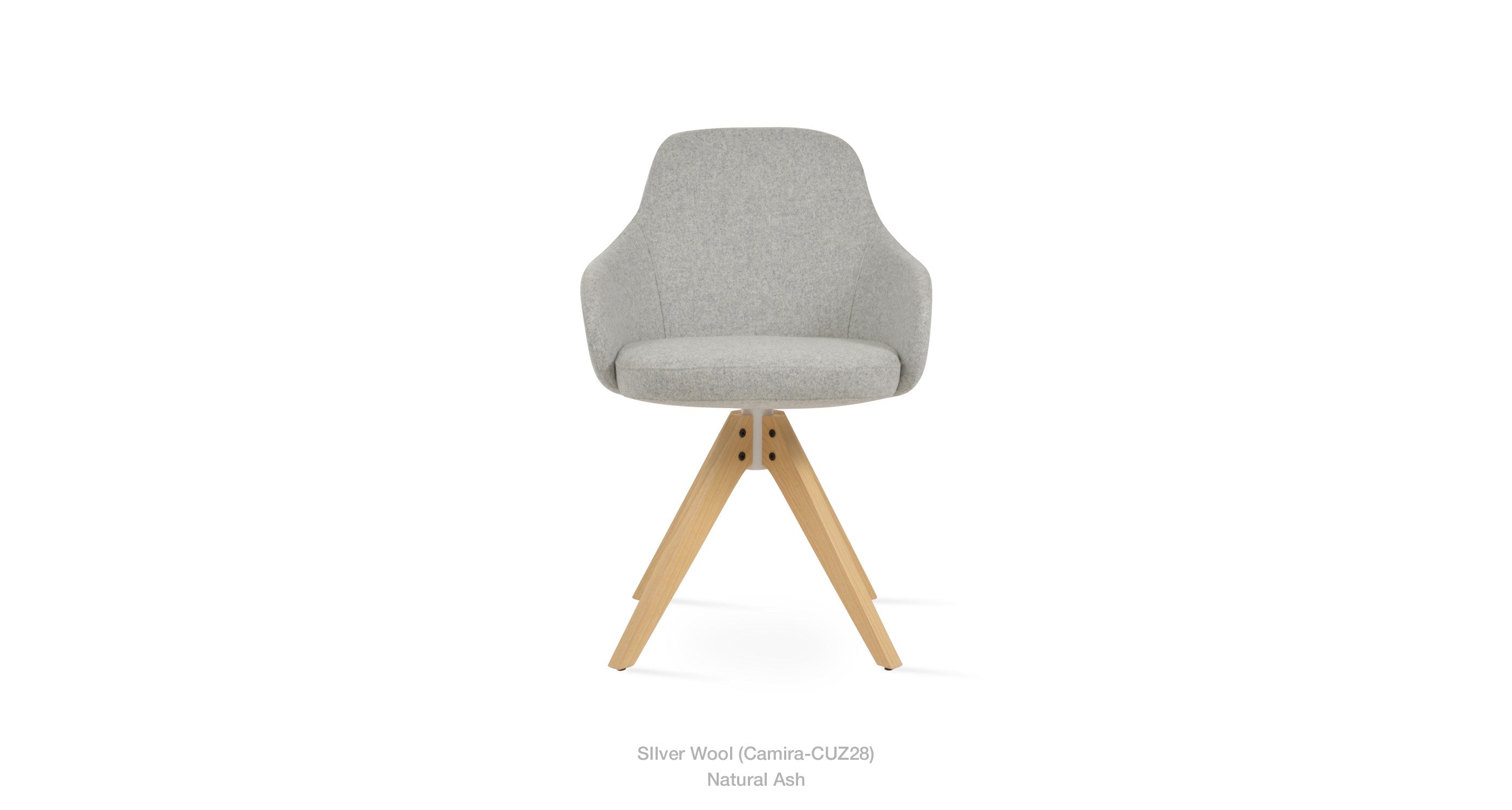 Gazel Arm Pyramid Swivel Chair - comfortable seating for dining and office spaces | Image 4 | InSTYLE Home & Rugs