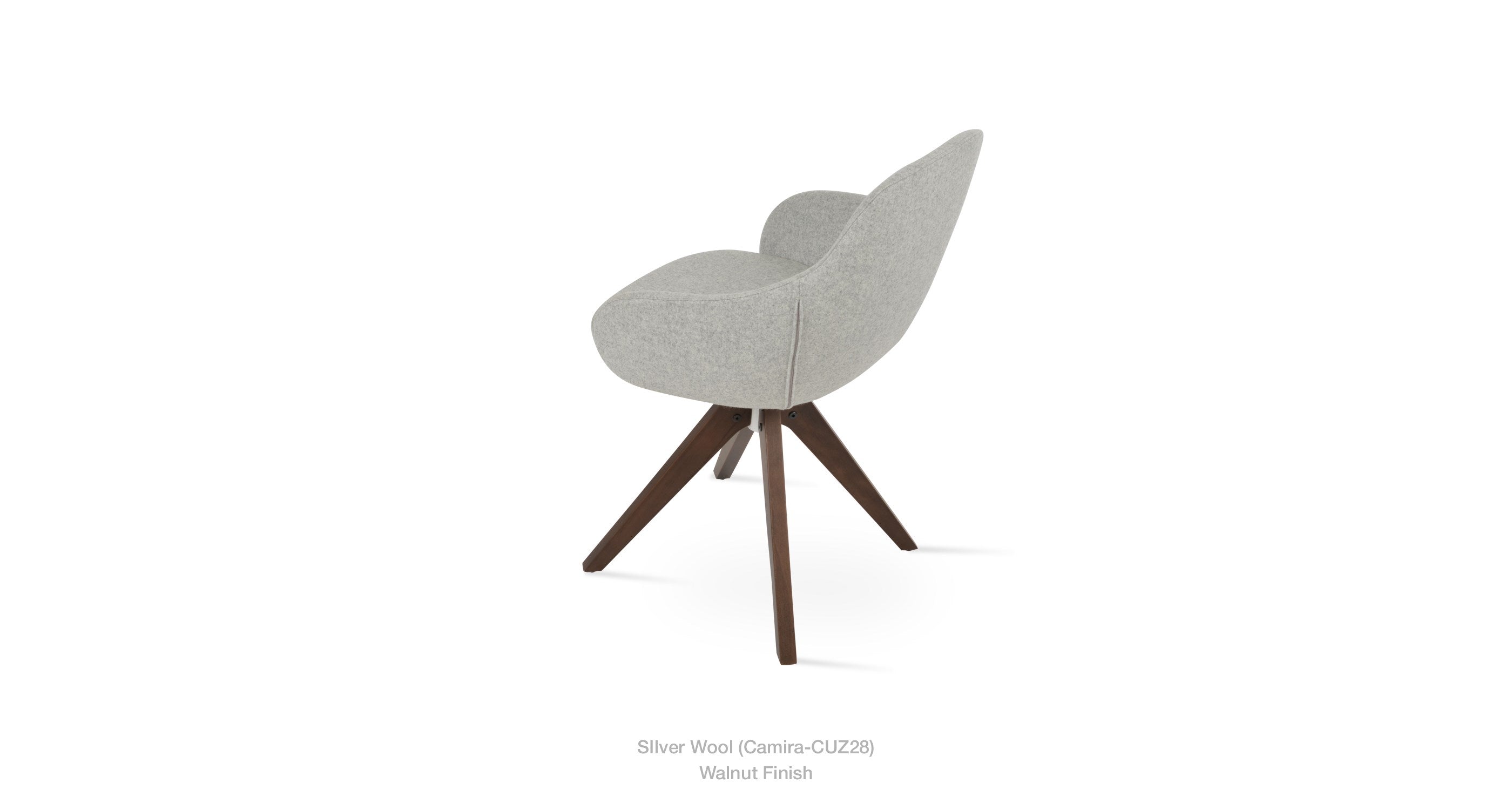 Gazel Arm Pyramid Swivel Chair - comfortable seating for dining and office spaces | Image 6 | InSTYLE Home & Rugs