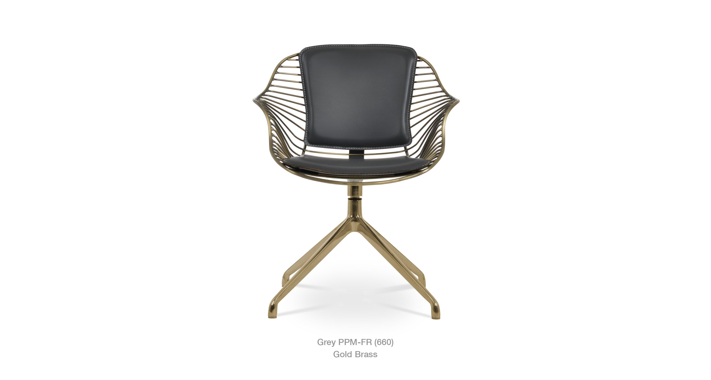 Zebra Spider Swivel Chair - comfortable seating for dining and office spaces | Image 1 | InSTYLE Home & Rugs