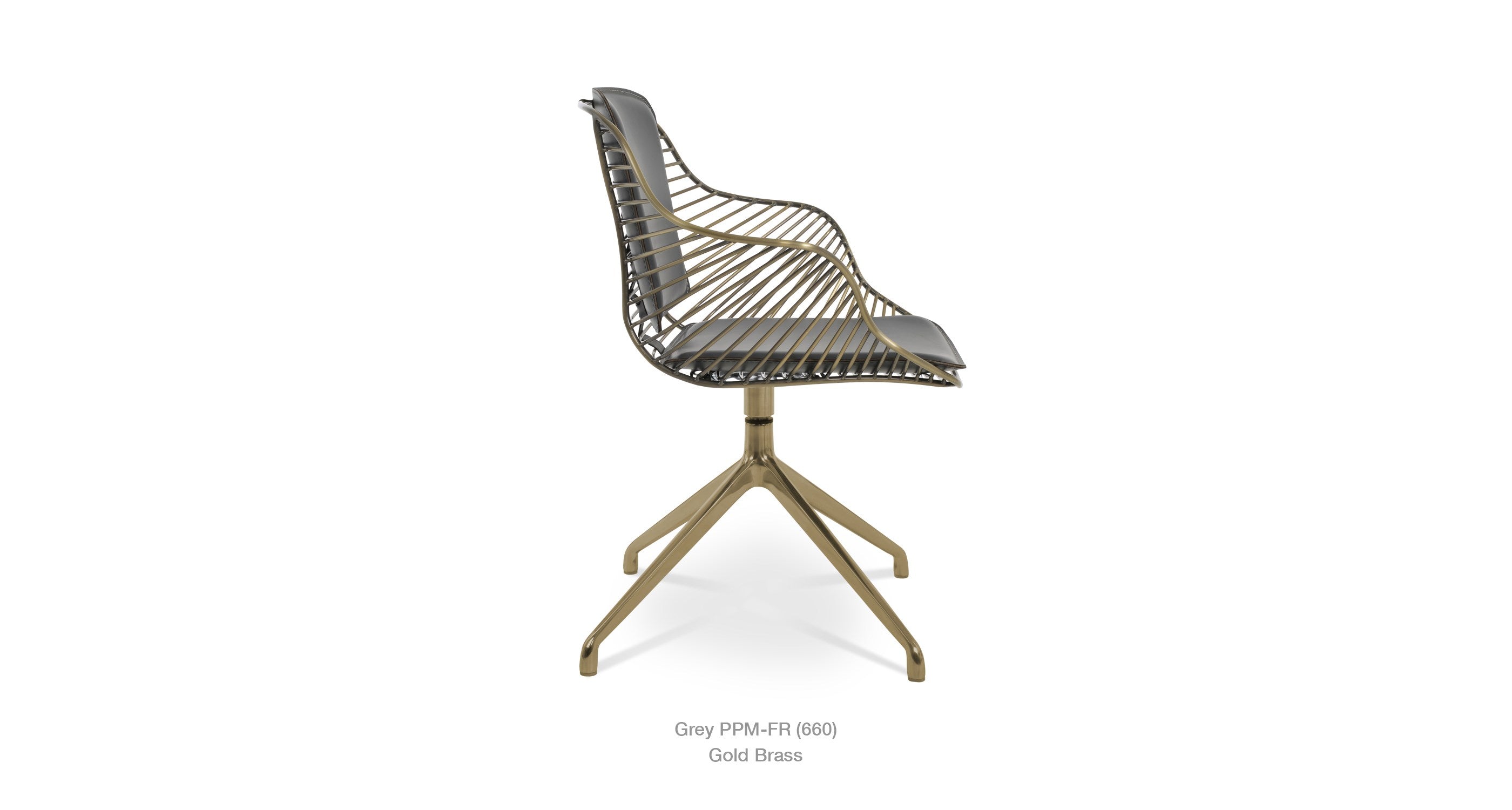 Zebra Spider Swivel Chair - comfortable seating for dining and office spaces | Image 2 | InSTYLE Home & Rugs