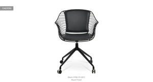 Zebra Spider Swivel Chair - comfortable seating for dining and office spaces | Image 5 | InSTYLE Home & Rugs