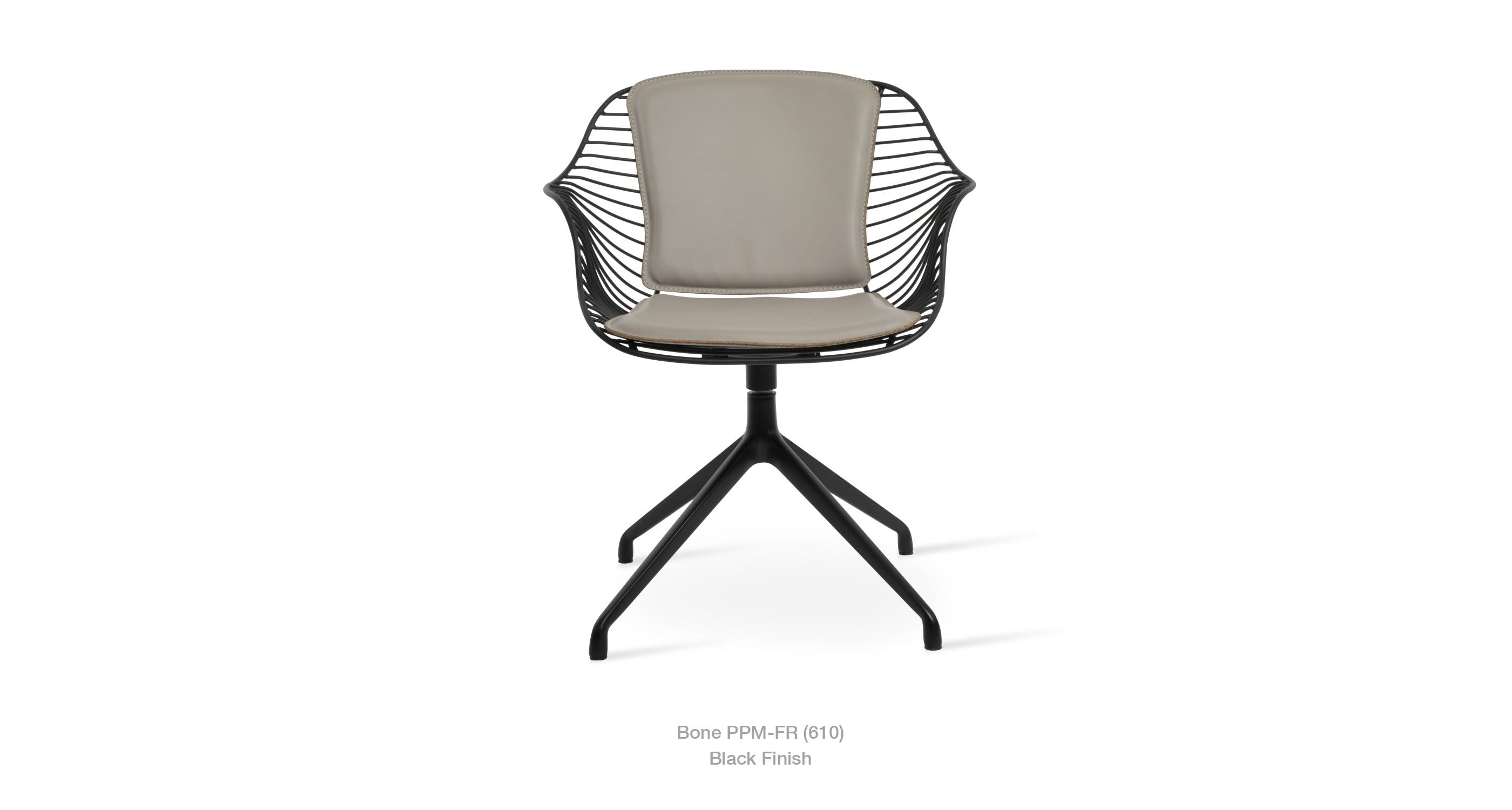 Zebra Spider Swivel Chair - comfortable seating for dining and office spaces | Image 6 | InSTYLE Home & Rugs
