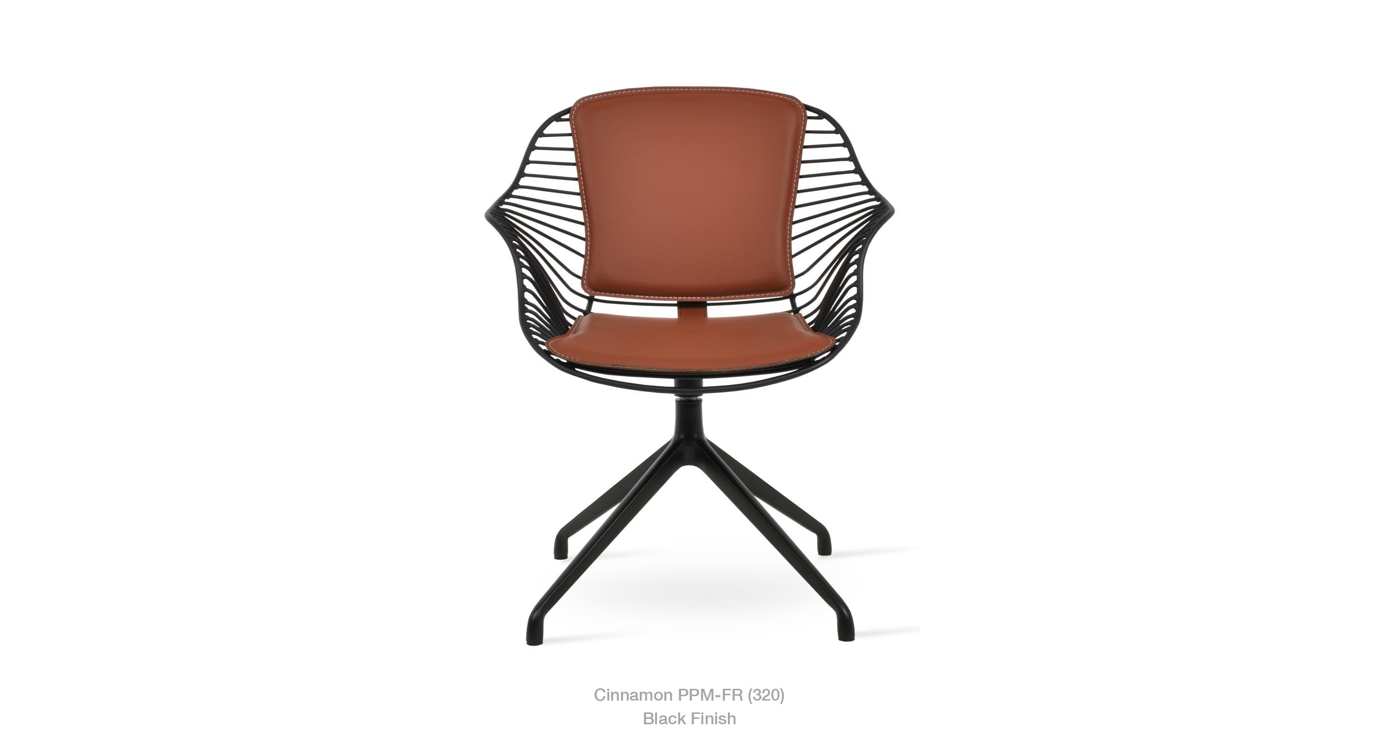 Zebra Spider Swivel Chair - comfortable seating for dining and office spaces | Image 7 | InSTYLE Home & Rugs