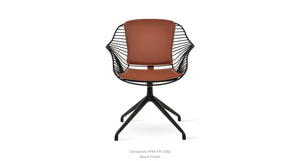 Zebra Spider Swivel Chair - comfortable seating for dining and office spaces | Image 7 | InSTYLE Home & Rugs