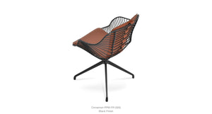 Zebra Spider Swivel Chair - comfortable seating for dining and office spaces | Image 11 | InSTYLE Home & Rugs