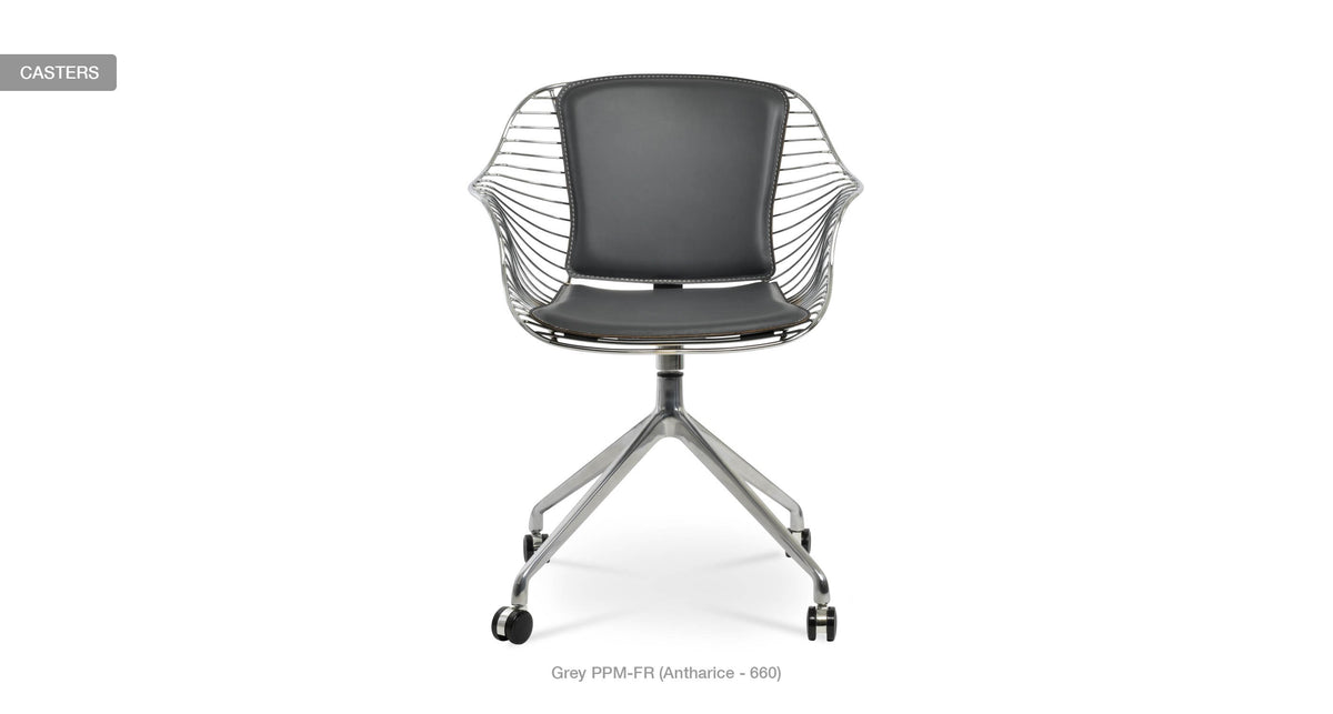 Zebra Spider Swivel Chair - comfortable seating for dining and office spaces | Image 12 | InSTYLE Home & Rugs