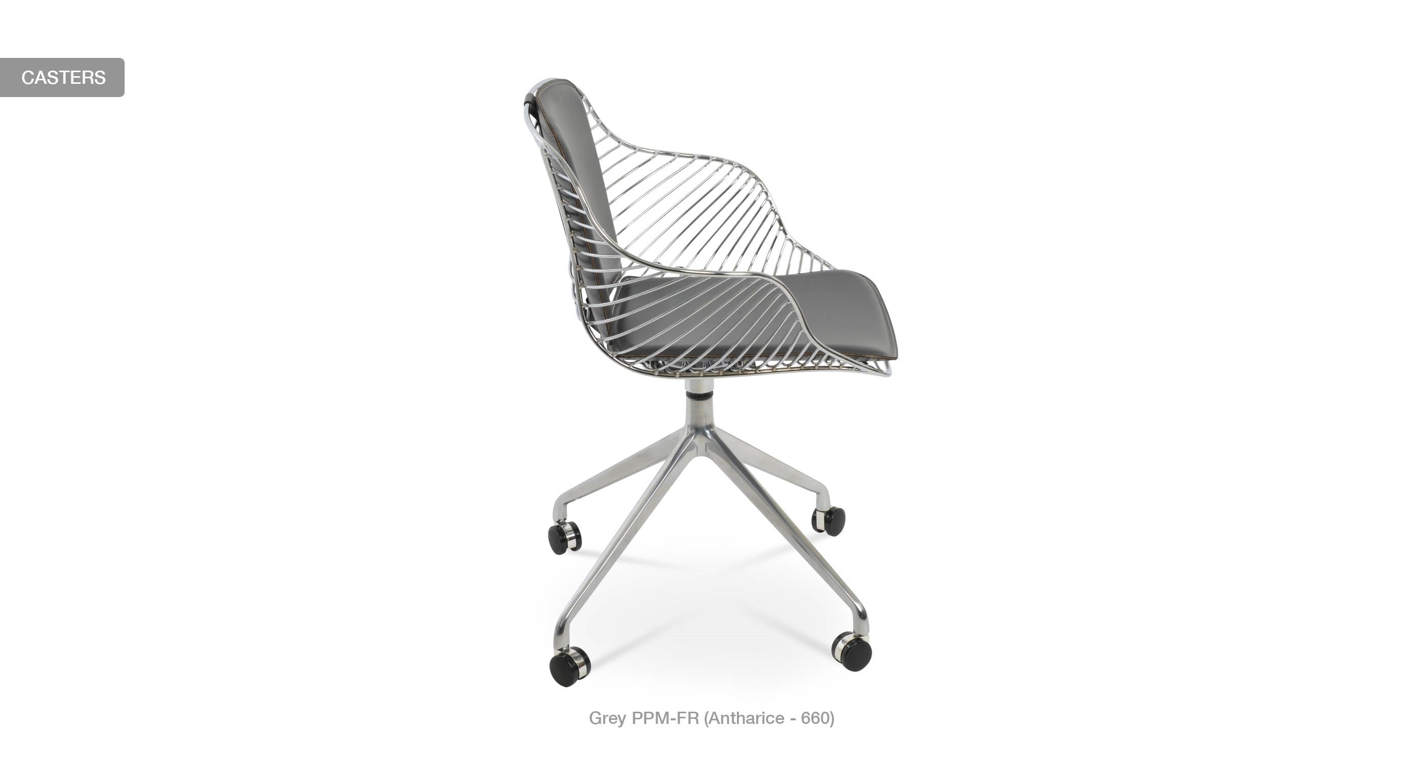 Zebra Spider Swivel Chair - comfortable seating for dining and office spaces | Image 16 | InSTYLE Home & Rugs