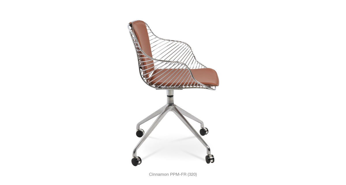 Zebra Spider Swivel Chair - comfortable seating for dining and office spaces | Image 18 | InSTYLE Home & Rugs