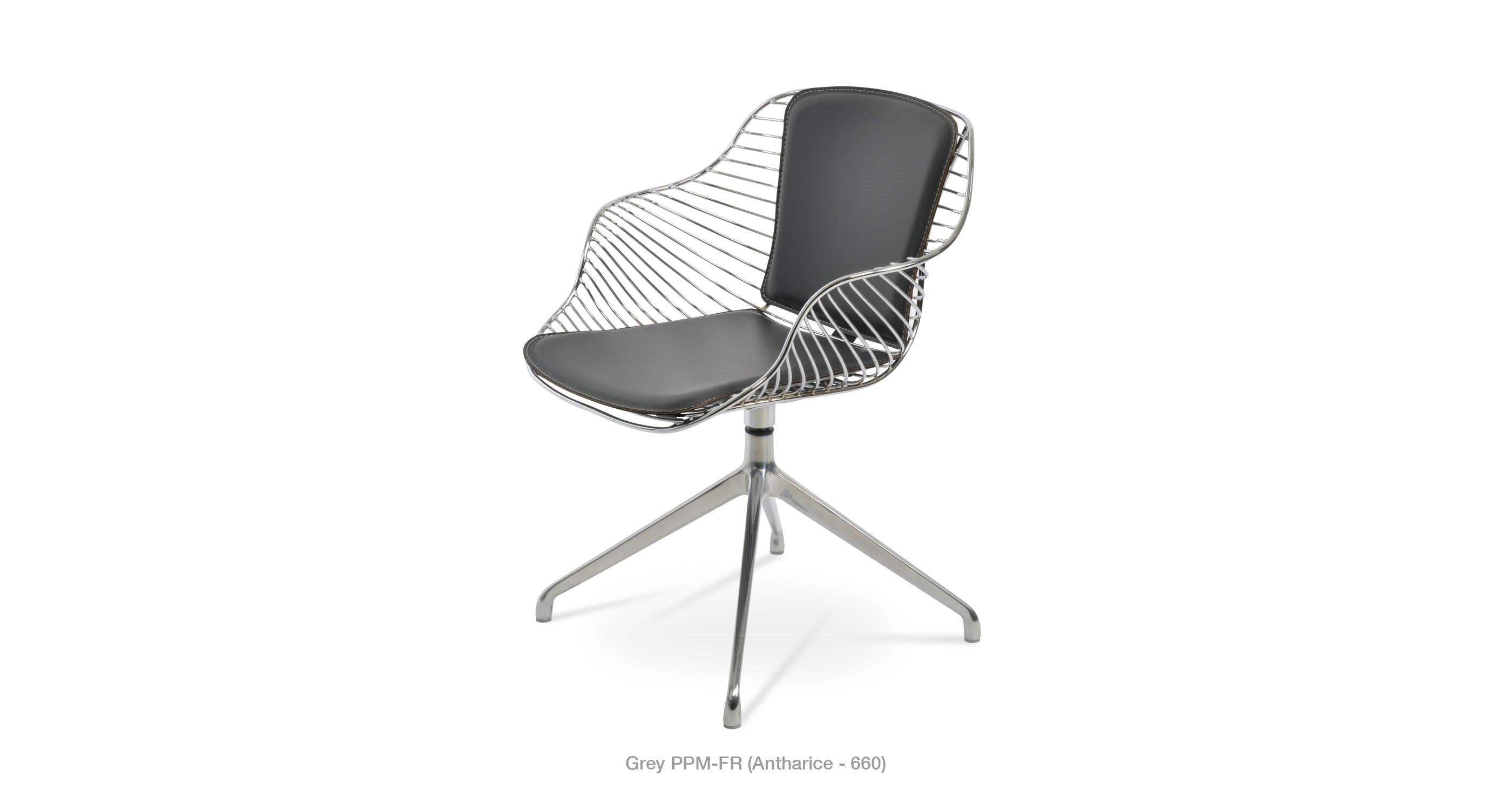 Zebra Spider Swivel Chair - comfortable seating for dining and office spaces | Image 19 | InSTYLE Home & Rugs