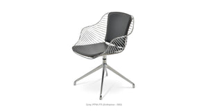 Zebra Spider Swivel Chair - comfortable seating for dining and office spaces | Image 19 | InSTYLE Home & Rugs