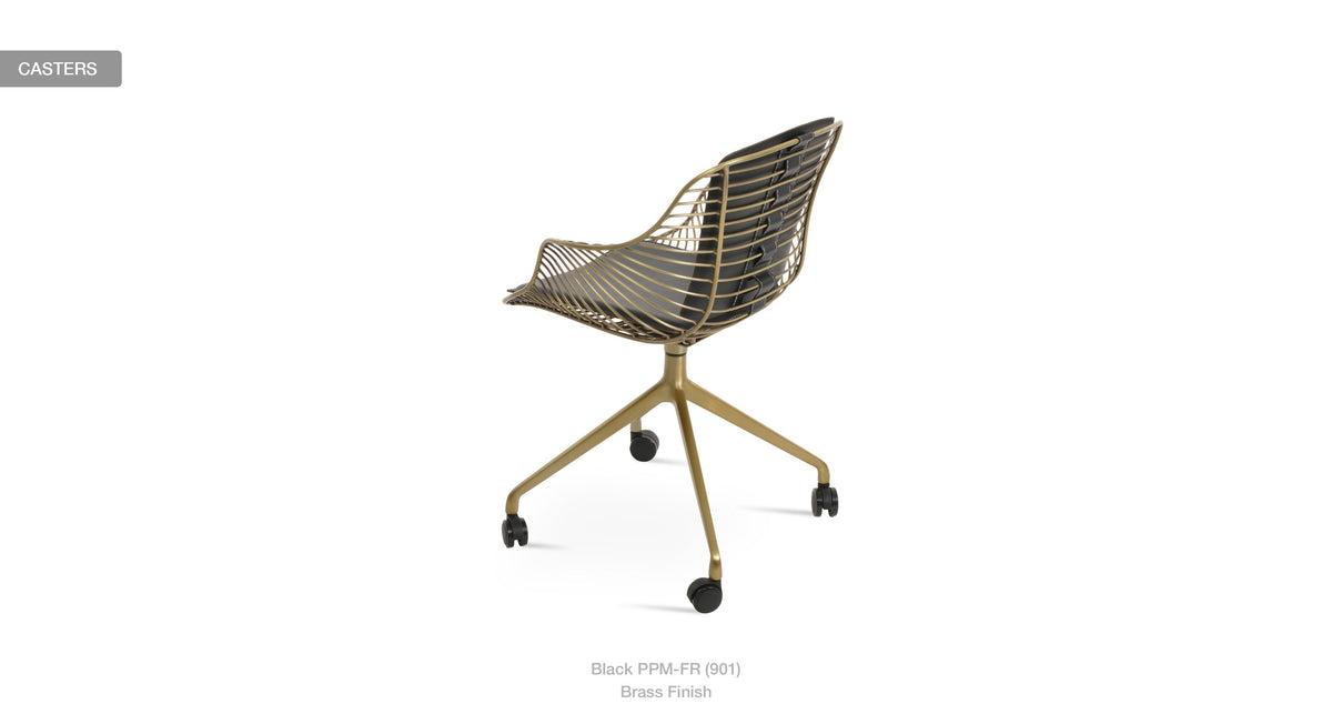 Zebra Spider Swivel Chair - comfortable seating for dining and office spaces | Image 23 | InSTYLE Home & Rugs