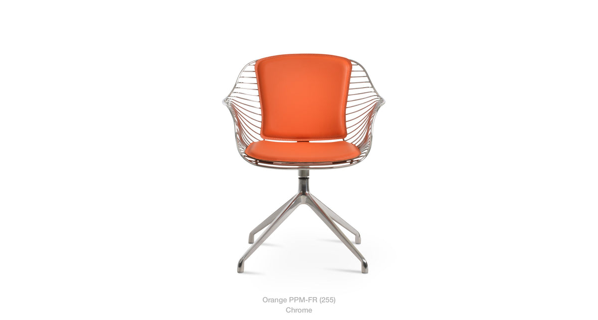 Zebra Spider Swivel Chair - comfortable seating for dining and office spaces | Image 31 | InSTYLE Home & Rugs