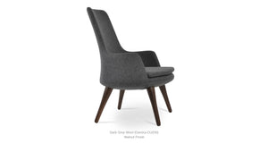 Dervish Wood Lounge High Back - perfect for casual unwinding | Image 1 | InSTYLE Home & Rugs