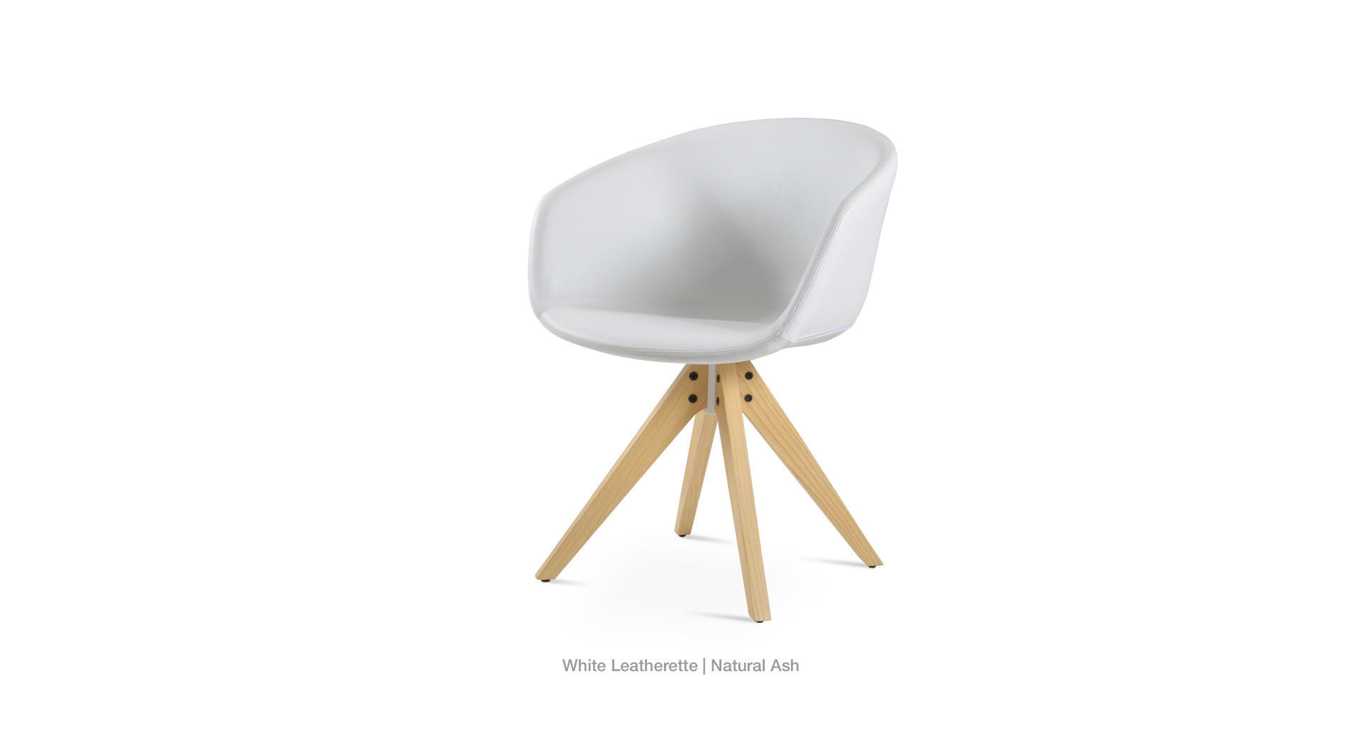 Tribeca Pyramid Swivel Chair - comfortable seating for dining and office spaces | Image 9 | InSTYLE Home & Rugs